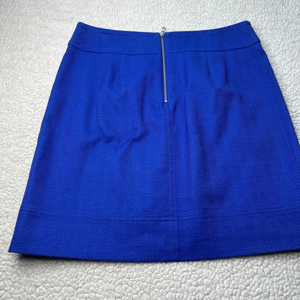 Talbots Bright Blue Pencil Skirt Size 4 - Picture 3 of 7
